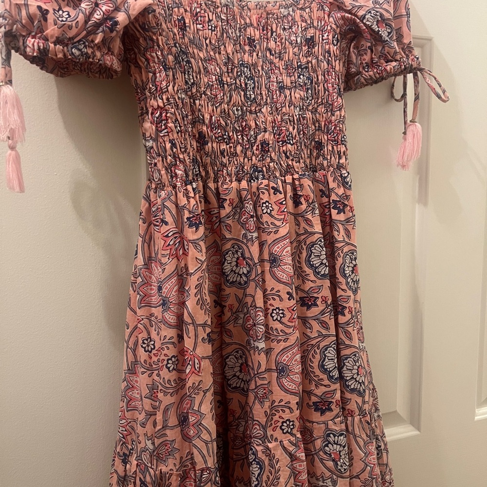 Boho Floral Puff Sleeve Mini Dress - Picture 4 of 5